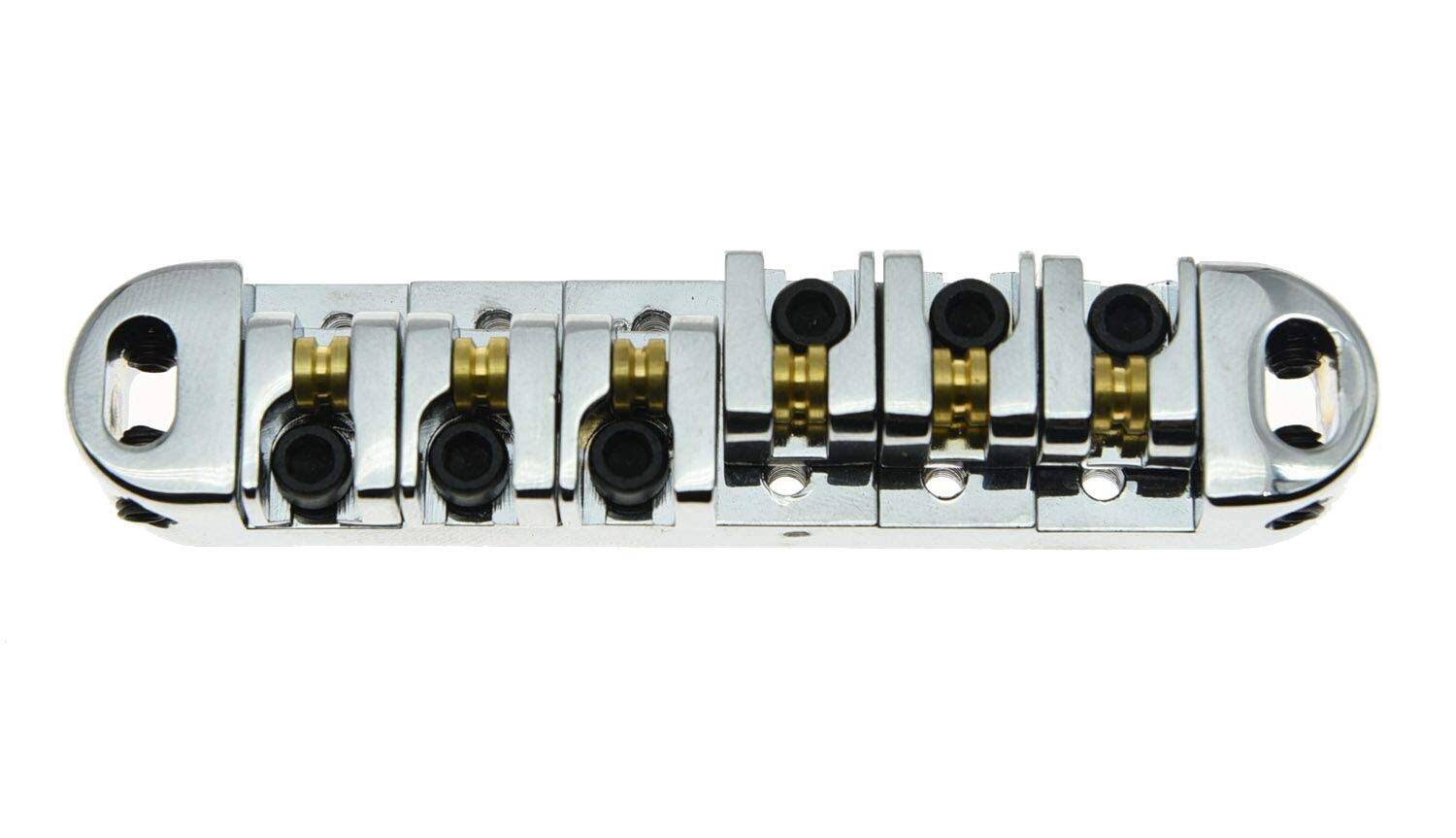 Chrome Lp Electric Guitar Tune O Matic Roller Saddle Bridge For Les Paul Sg